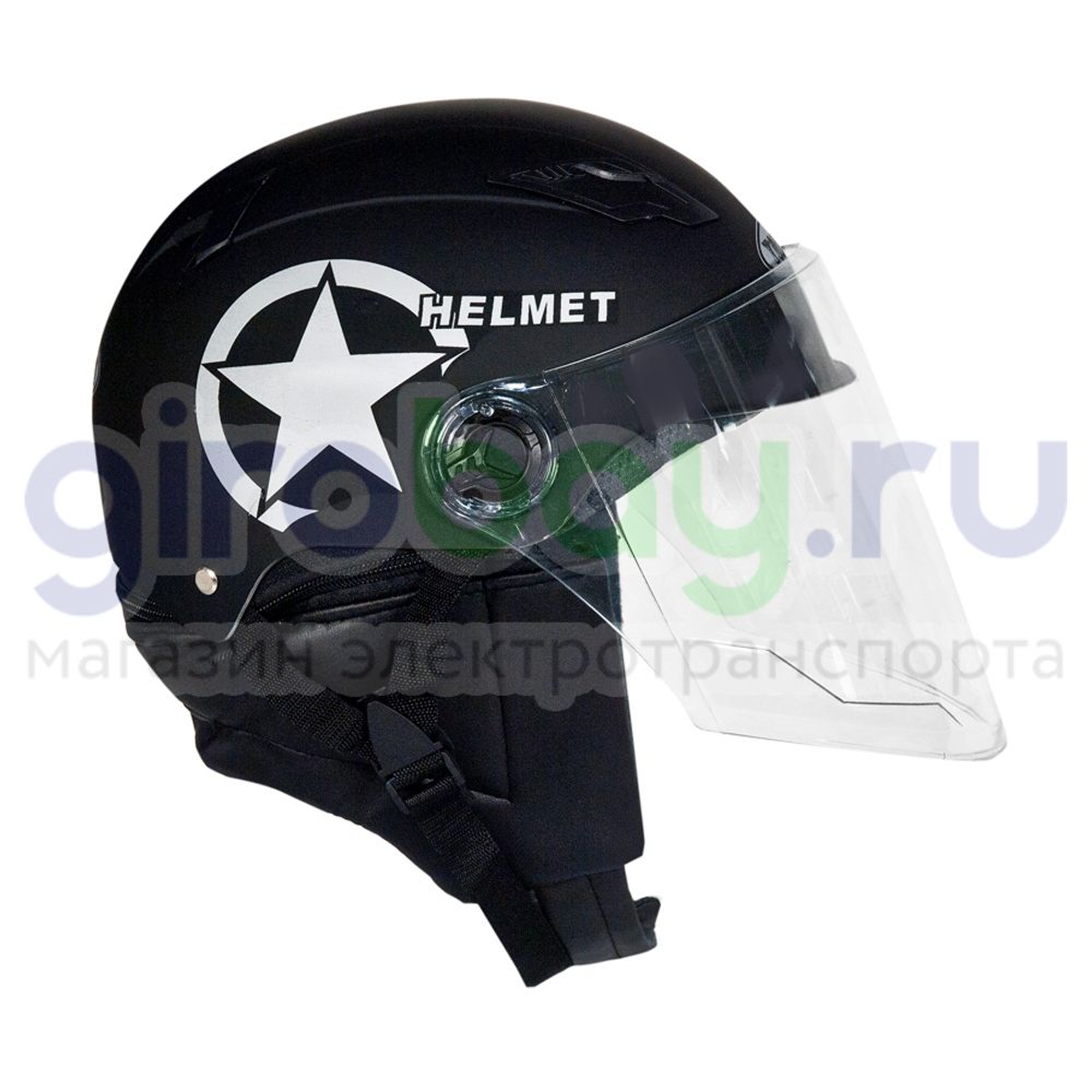 Шлем открытый Helmet NEW (Черный) фото 2 Шлем открытый Helmet NEW (Черный) фото 2 фото №4