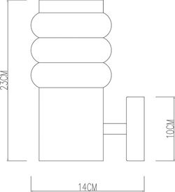 Уличный настенный светильник Arte Lamp