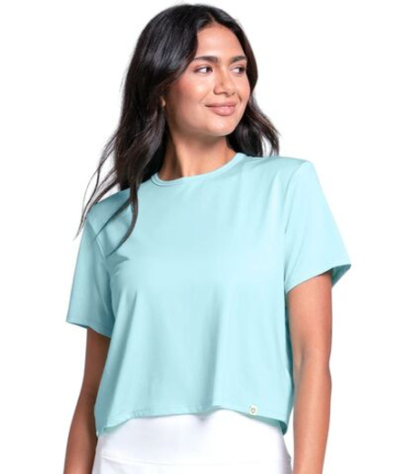 Женская теннисная футболка Lucky in Love Power Box - capri