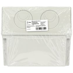 Распаячная коробка ЭРА KORv-240-195-165-44 ОП серая 240х195х165мм на винтах d25-3шт d32-2шт IP44