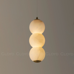 Подвесной светильник Cloyd ORIONIS P3 / выс. 36 см - алебастр - латунь (арт.12531)