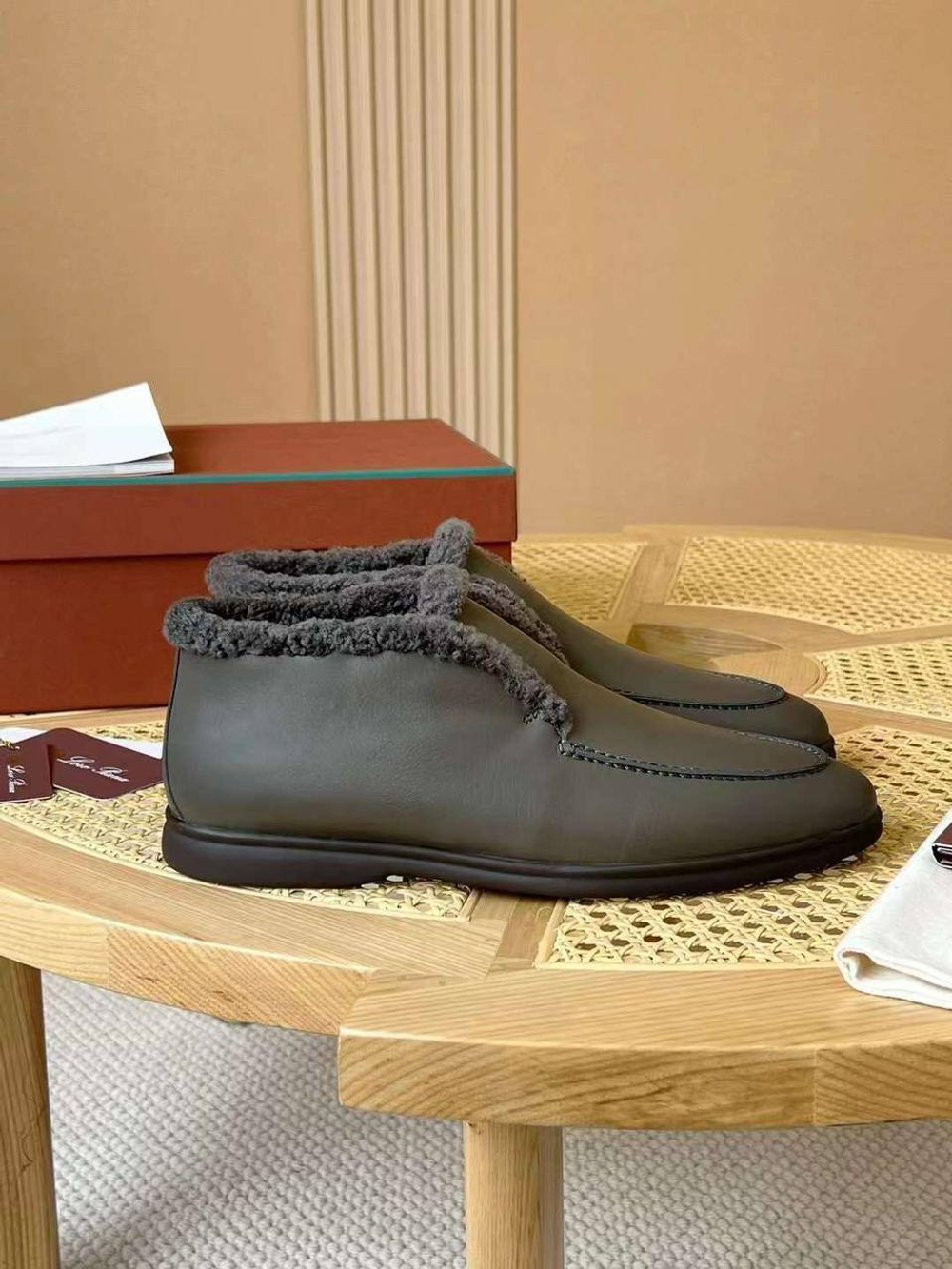 Высокие лоферы Loro Piana