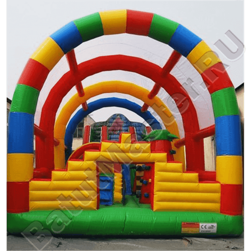 Коммерческий надувной батут "Радуга 2" 13*6*6 м