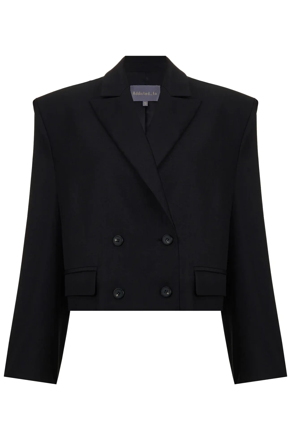 Блейзер двубортный кроп