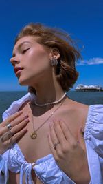 Колье Helios, позолота