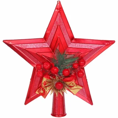 Звезда на ёлку 19*21см «Сюрприз», Красный