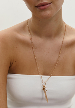 STRADIVARIUS Контрастное ожерелье, золотой