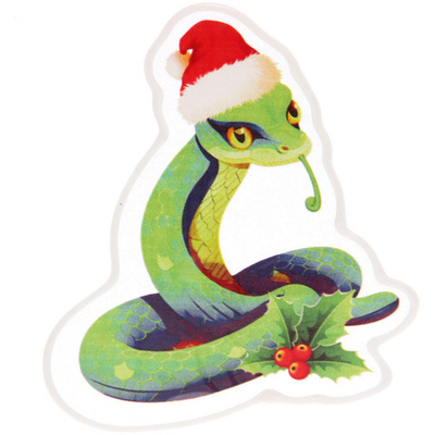 Наклейка на стекло «Змея» 15*20 см