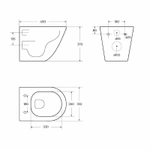 Унитаз BelBagno Sfera-R BB046CHR подвесной без сиденья