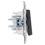 Выключатель проходной 2-кл. SKANDY 10А SK-V10G с индикацией графит IEK SK-V22-1-10-K53