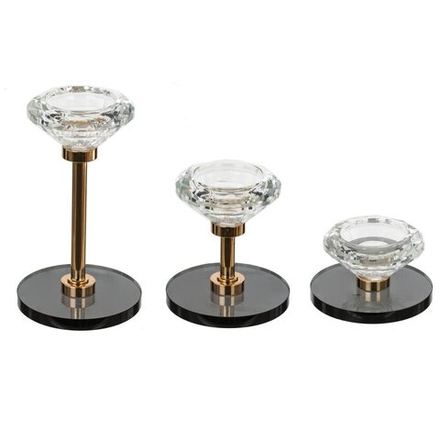 GAEM Набор из 3-х подсвечников, L25 W11 H20/9 см