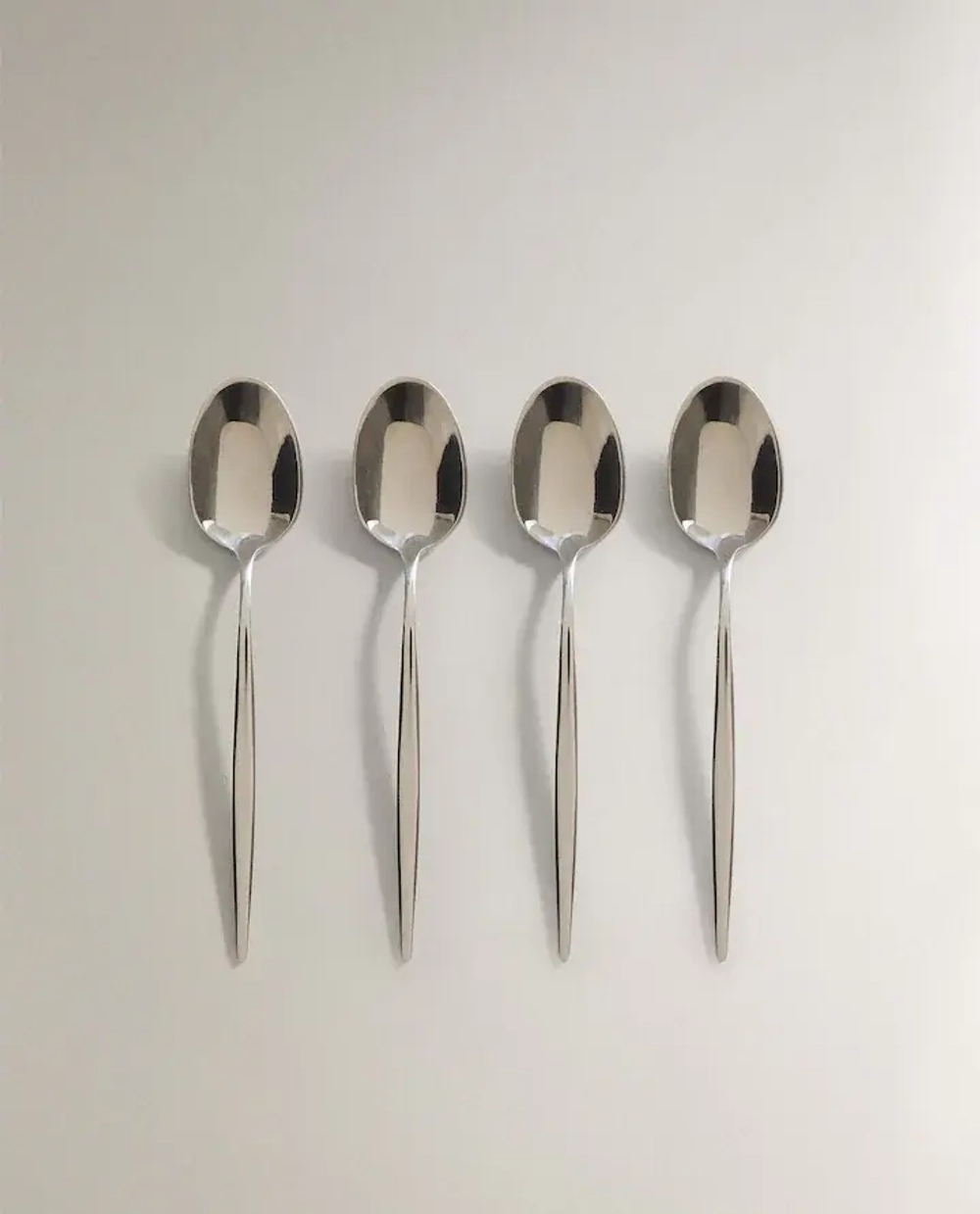 ZARA ЧАЙНАЯ ЛОЖКА С ТОНКОЙ РУЧКОЙ (НАБОР ИЗ 4ШТ.)