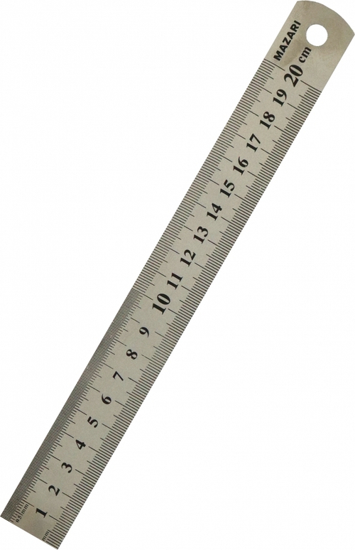 5562 Линейка металлическая, 20 см