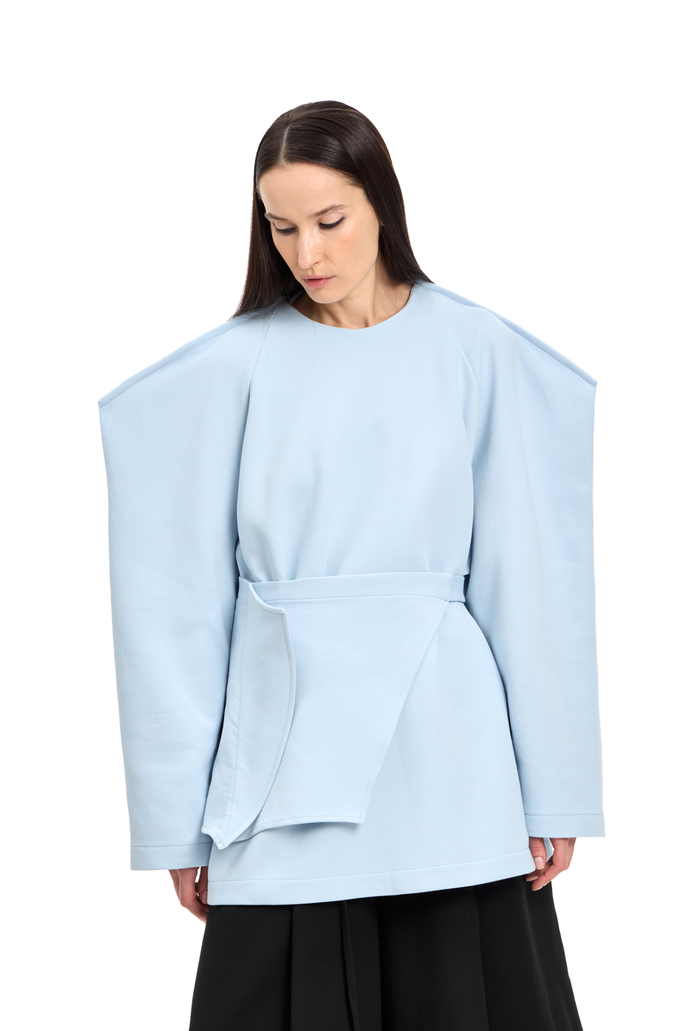 Свитшот с баской BAD GIRL Blue