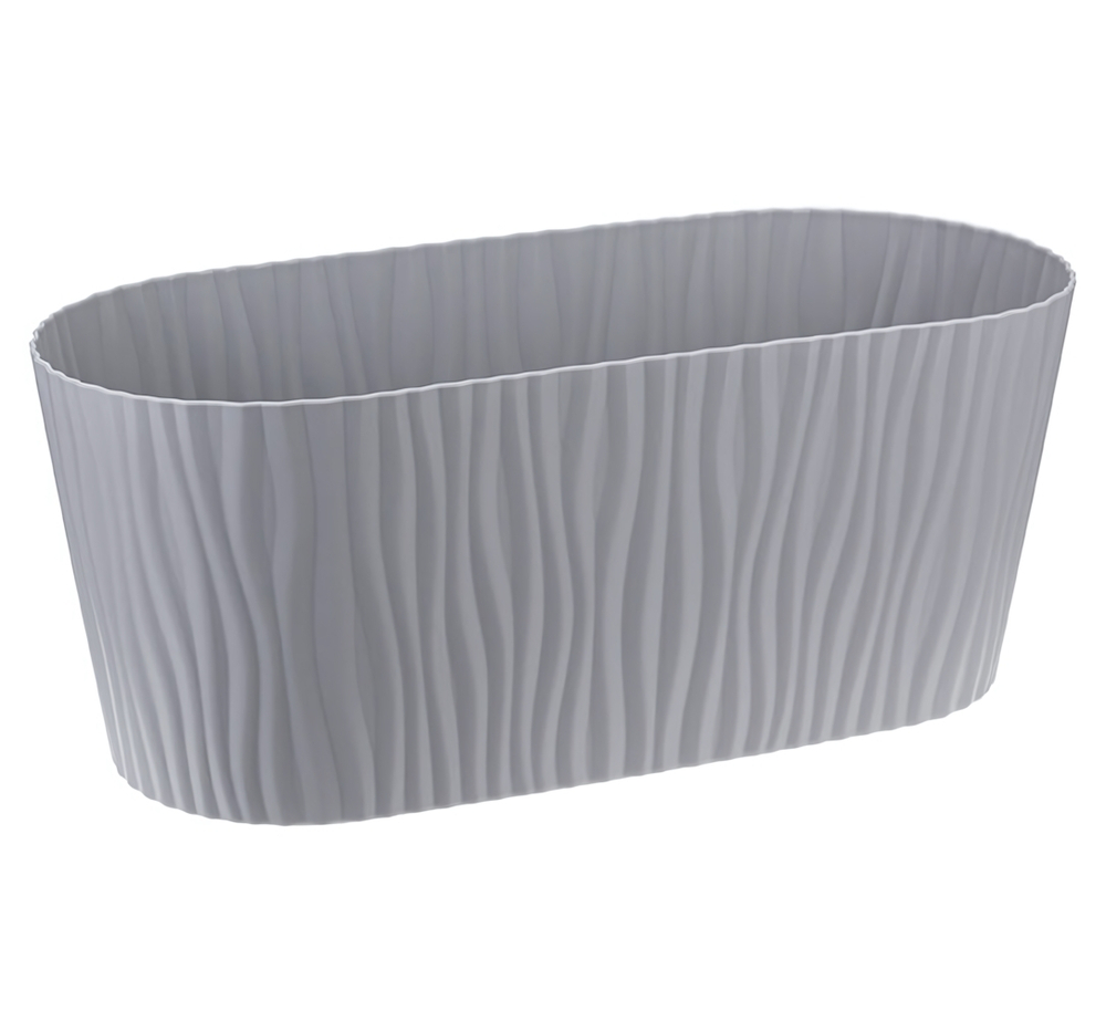 Кашпо ВОЛНА 4,2 л овальное с вкладышем М3191