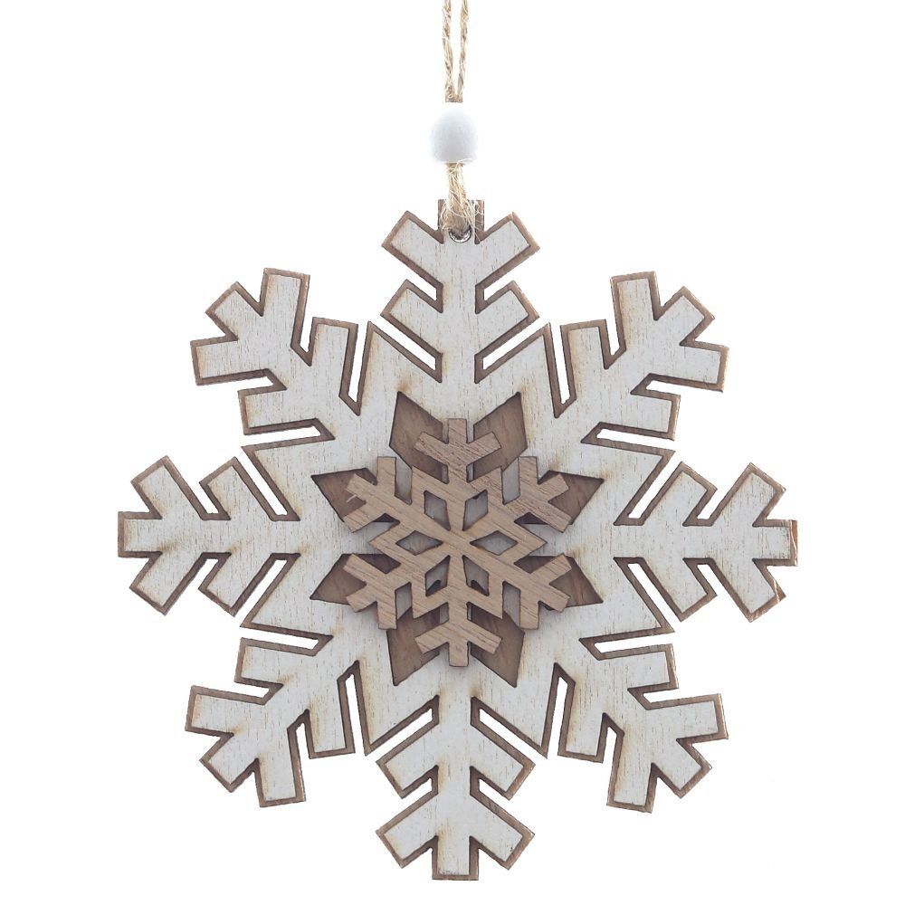 GAEM Украшение новогоднее "Снежинка", L10 W0,5 H11 см, 3в.
