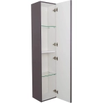 Шкаф-пенал подвесной BelBagno KRAFT-1600-1A-SC-GSO 160 темно-серый матовый