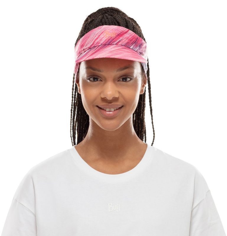 Спортивный козырек от солнца Buff Pack Run Visor Pixel Pink Фото 2