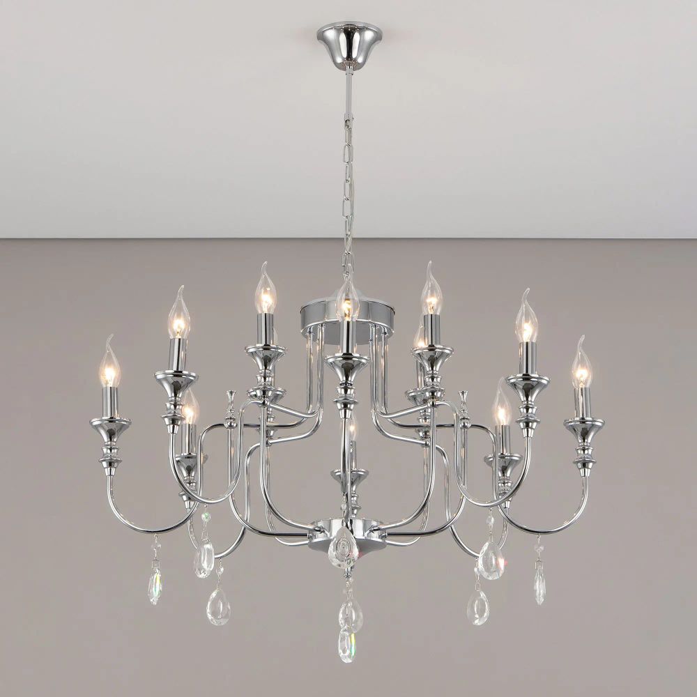 Citilux Рига CL437221 Люстра подвесная Хром