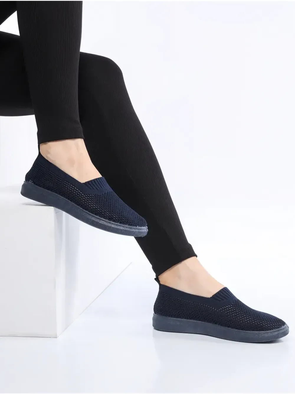 Мокасины летние текстильные