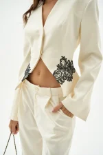 Брюки классические, Белый