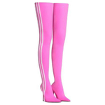 Adidas x Balenciaga Knife Knee High Boots 11cm Women"s Pink White