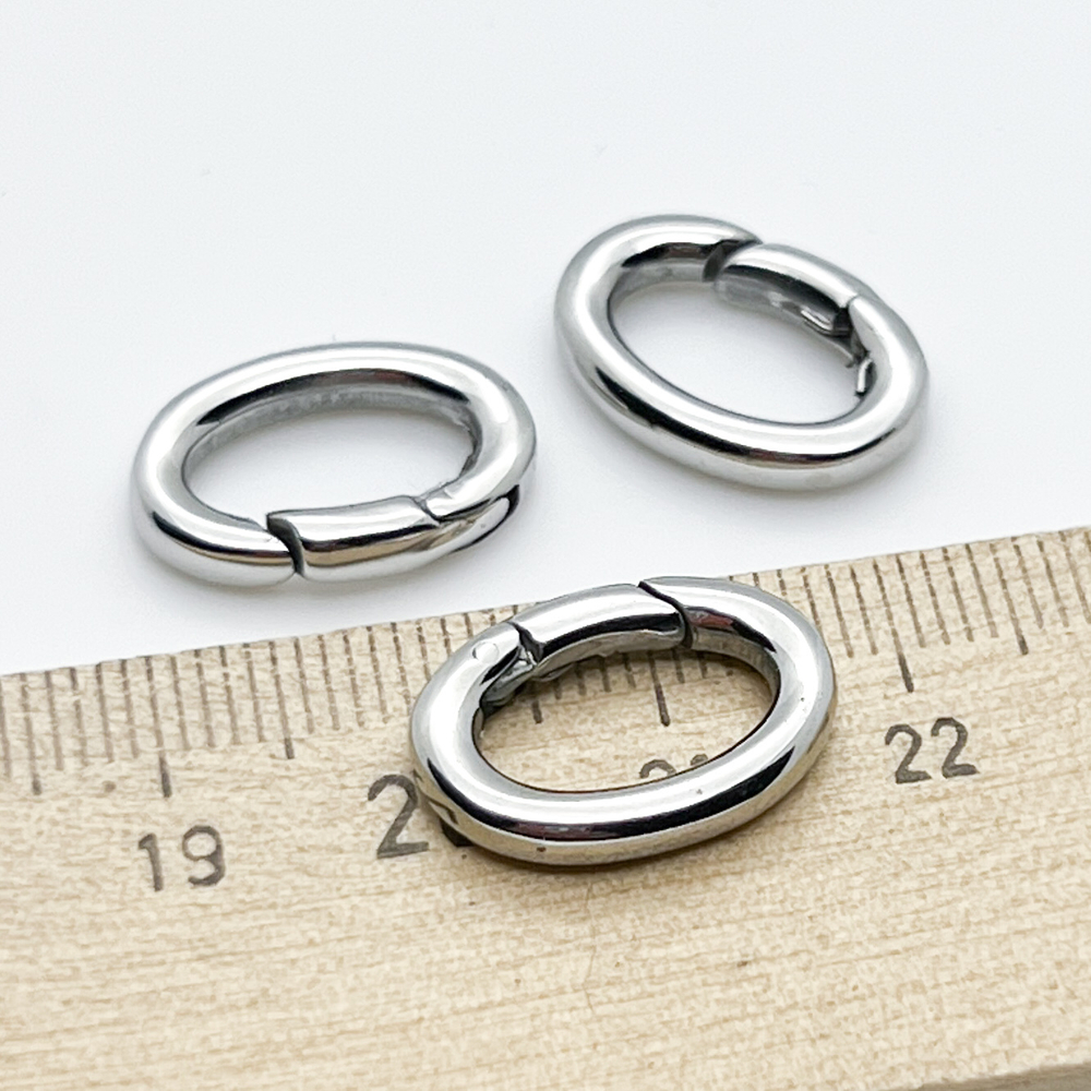 Замок-карабин, сталь, размер 18*13 мм, цена за 1 шт