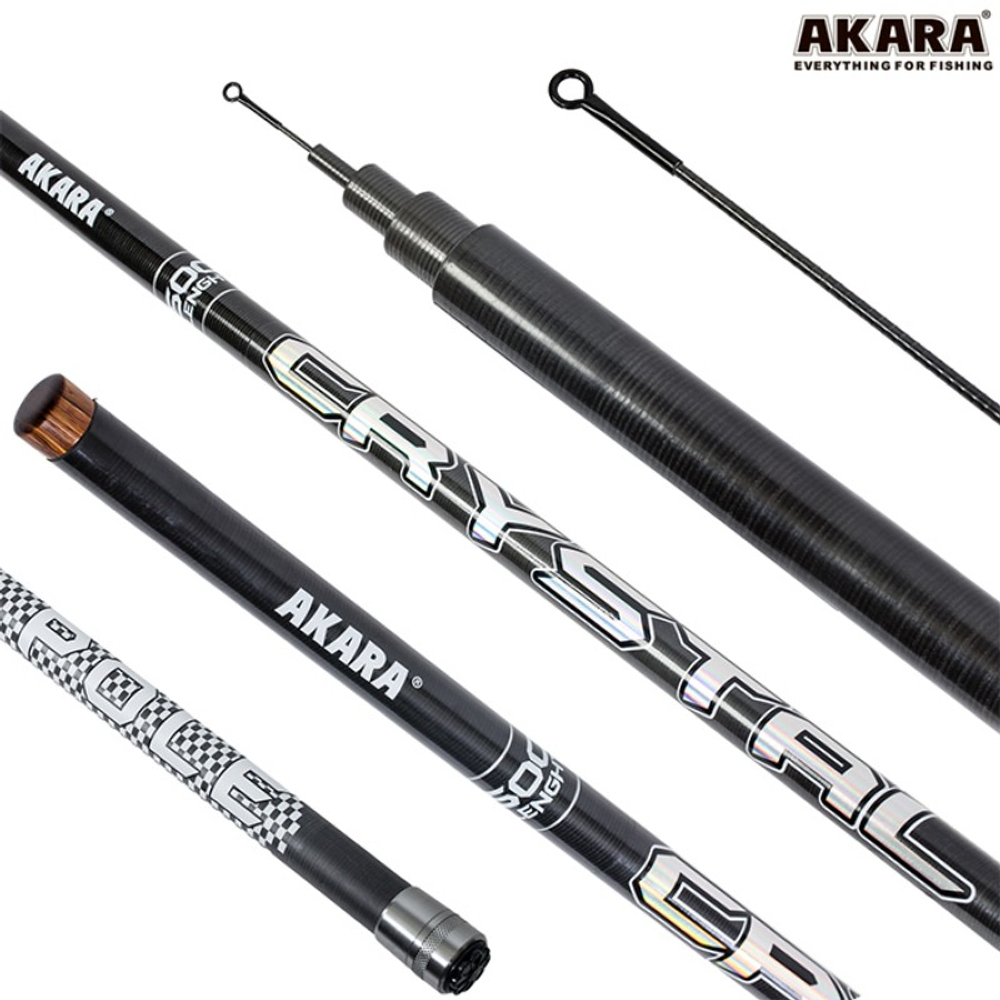 Удилище маховое Akara Crystal Pole 4м, 200гр