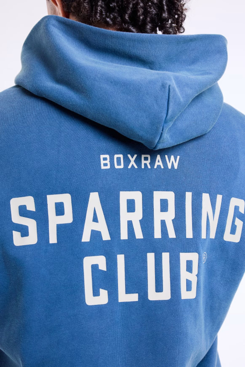 Худи BOXRAW Sparring Club голубое
