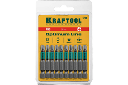 KRAFTOOL  OPTIMUM PH 3, 50 мм, 10 шт, Биты (26122-3-50-10)