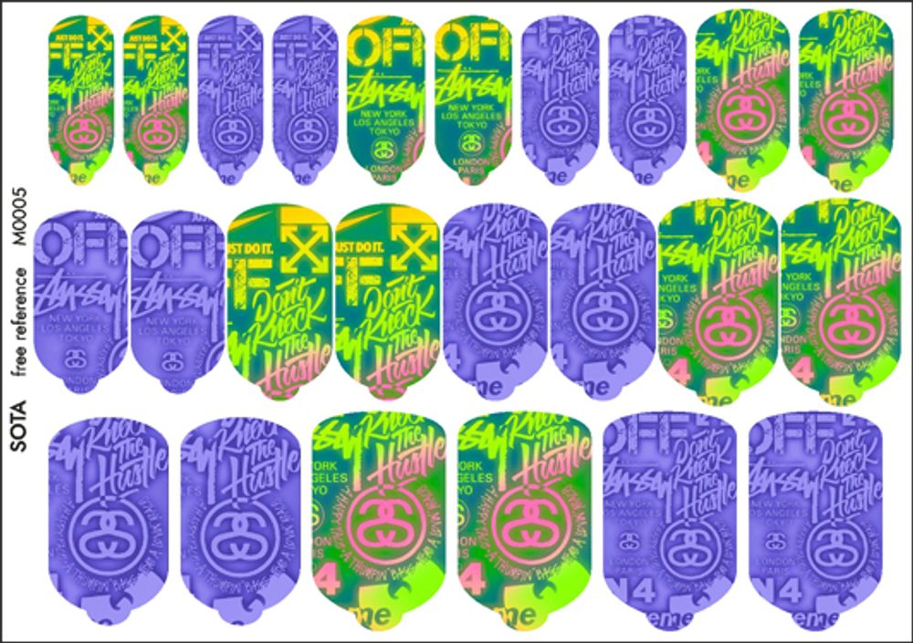 Sota Пленки для дизайна ногтей, маникюра М0005