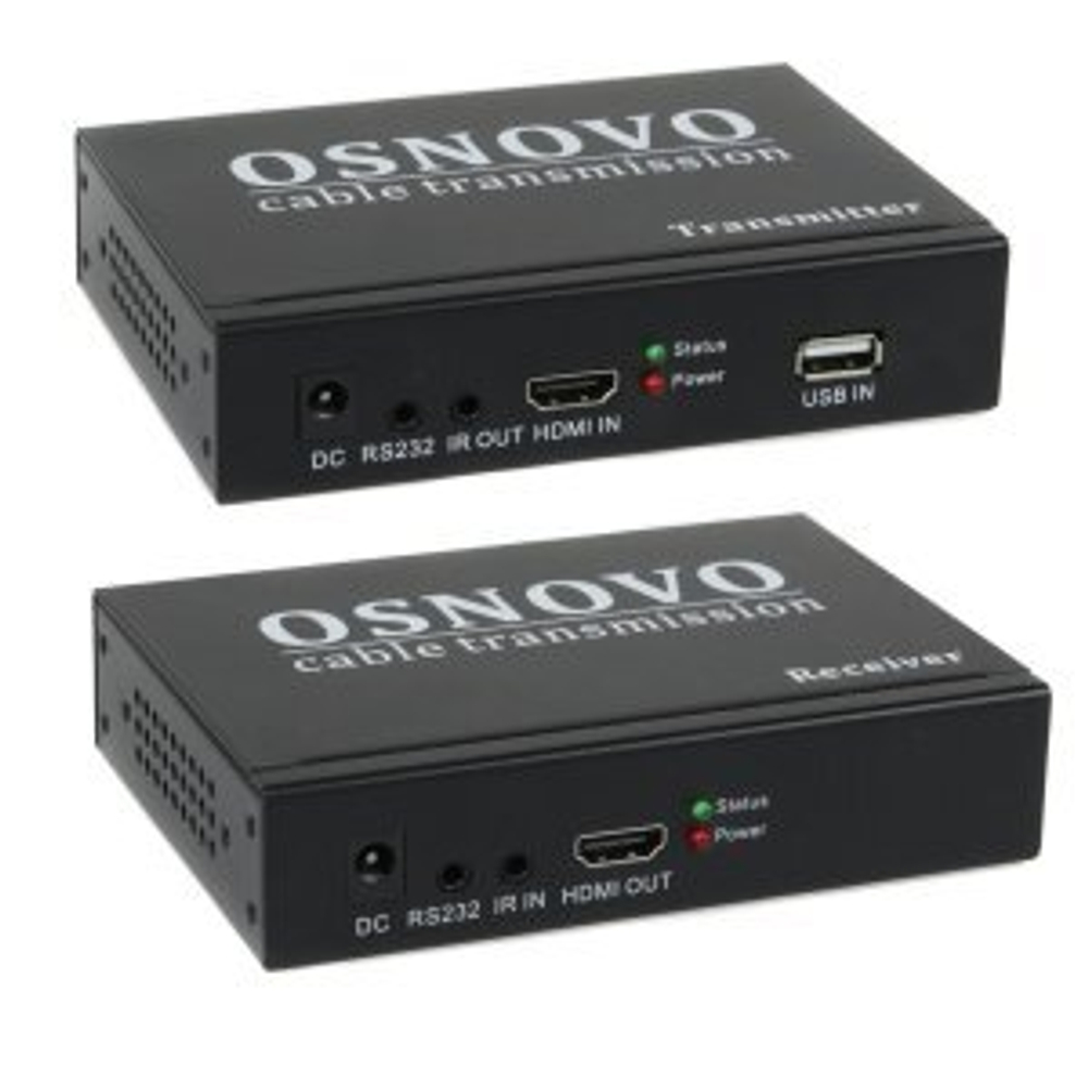 RLN-HiKM2 Удлинитель HDMI, ИК-сигнала, 2*USB