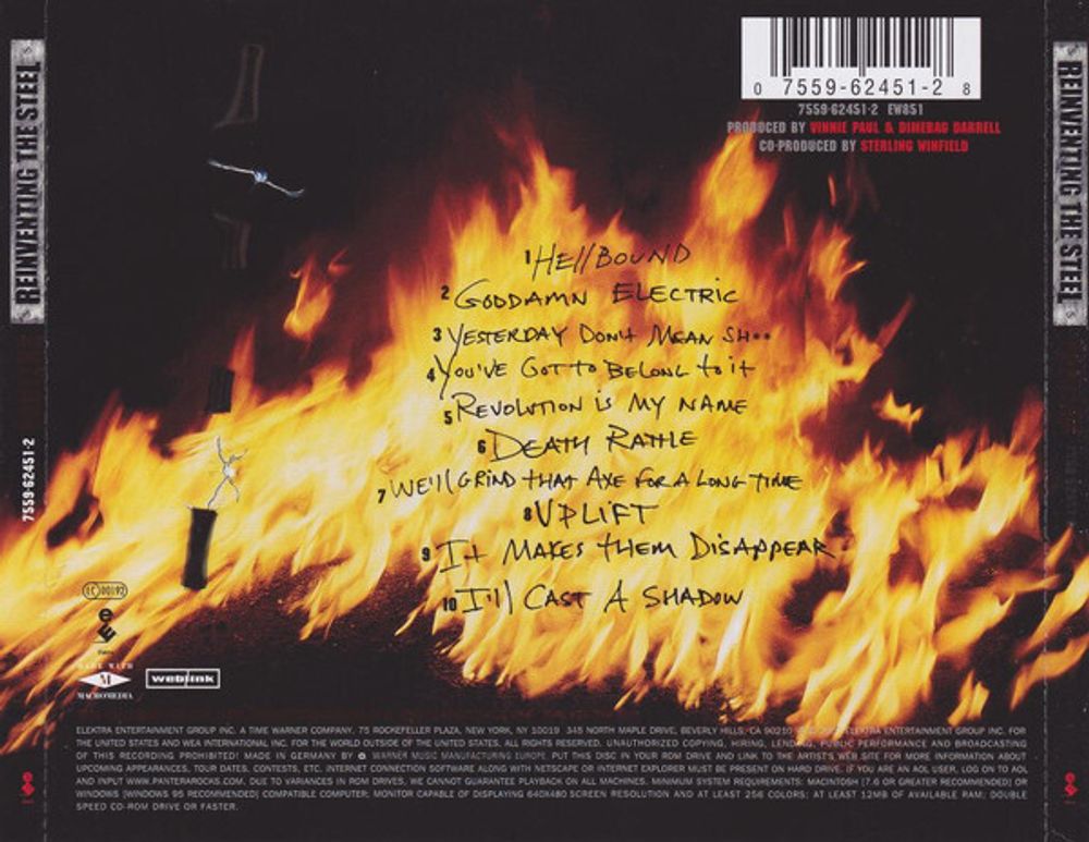 Pantera. Reinventing The Steel (CD)
