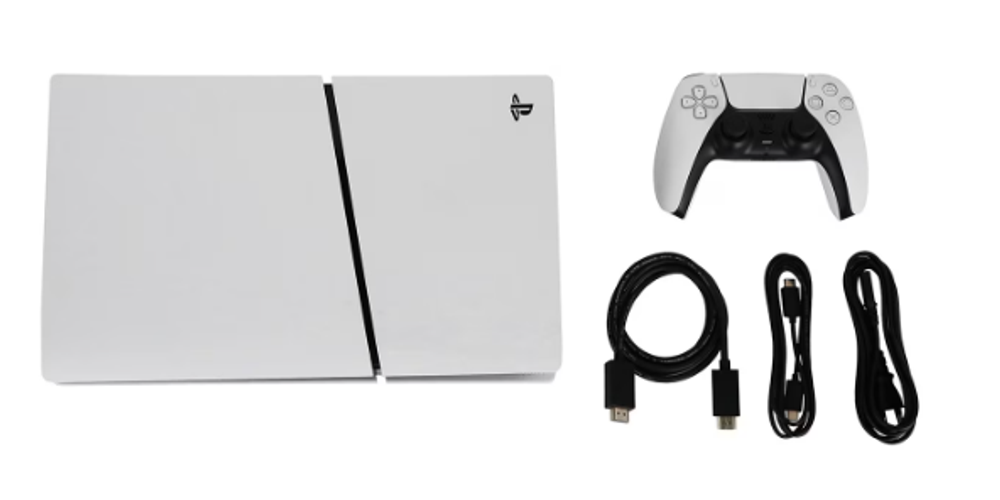 Sony PlayStation 5 Slim Disc Edition 1Tb (CFI-2002A) (White/Black)