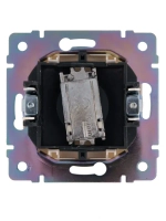 Комплект розетка-2 шт+ТВ розетка-1 шт+рамка 3 поста - 1 шт слоновая кость