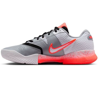 Мужские кроссовки теннисные Nike Court Lite 4 HC Premium - white/hot lava/wolf grey