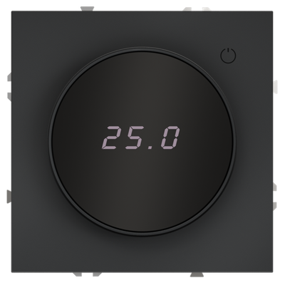 Терморегулятор электронный VOLTUM S70 с индикацией и датчиком, для теплого пола, (графит)