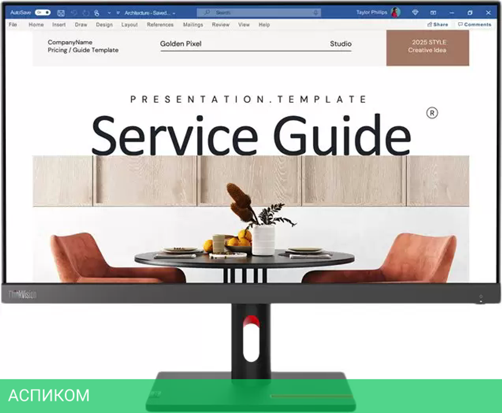 Монитор Lenovo ThinkVision S24i-30 63DEKAT3EU
