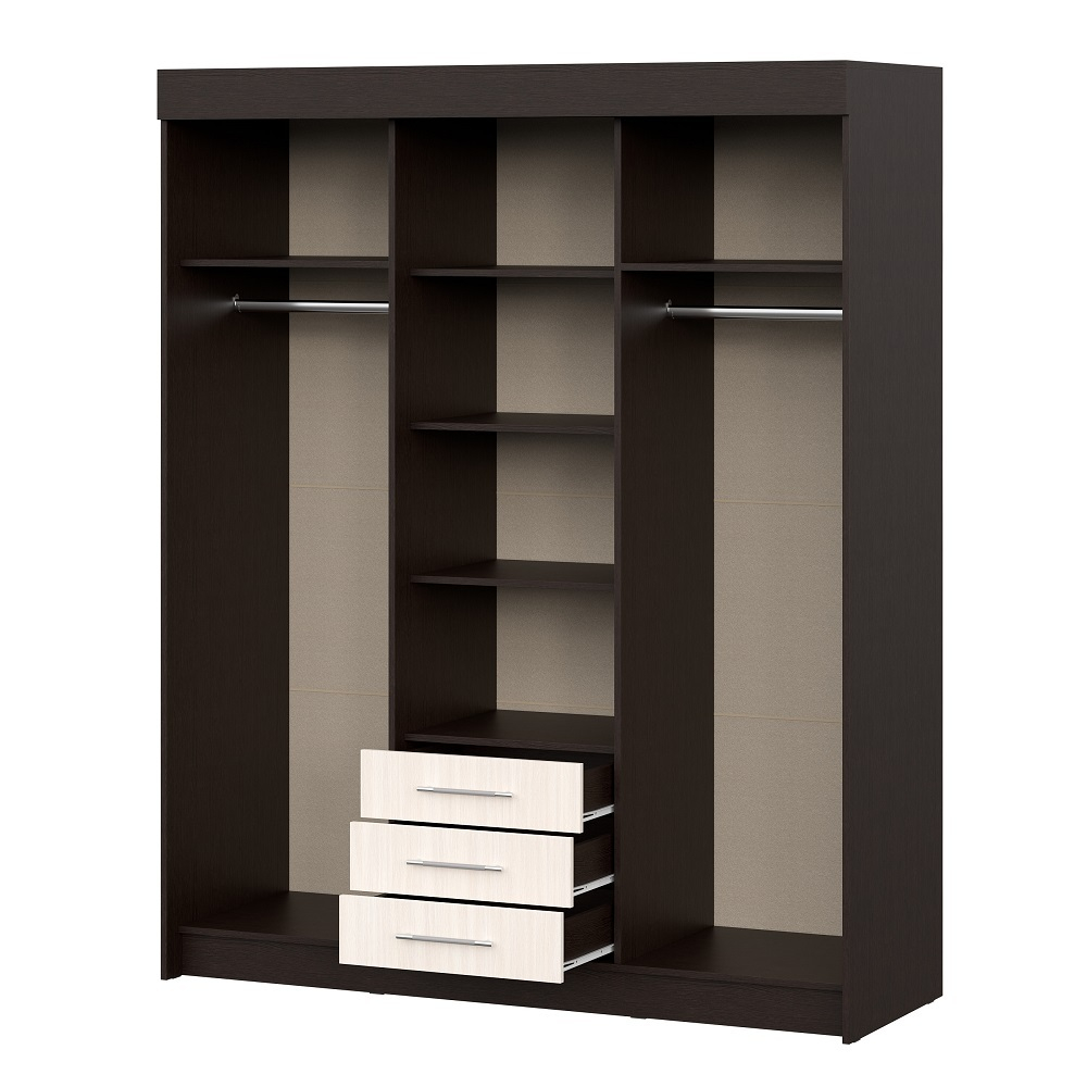 Шкаф-купе Фортуна, венге/дуб белфорд