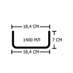 Миска "efox" TERRA для питомцев из бамбука, форма чаша