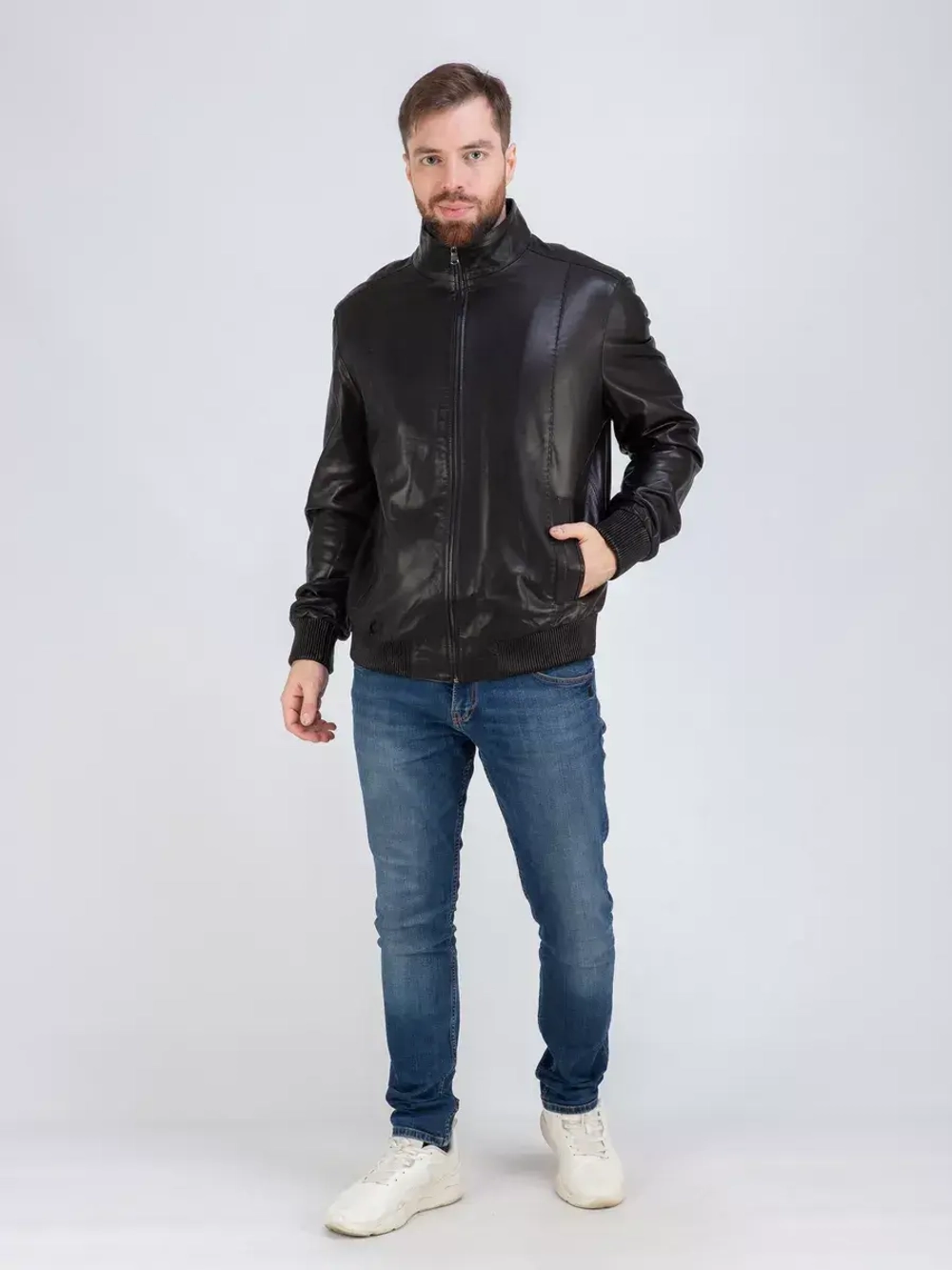 Куртка кожаная демисезонная Турция