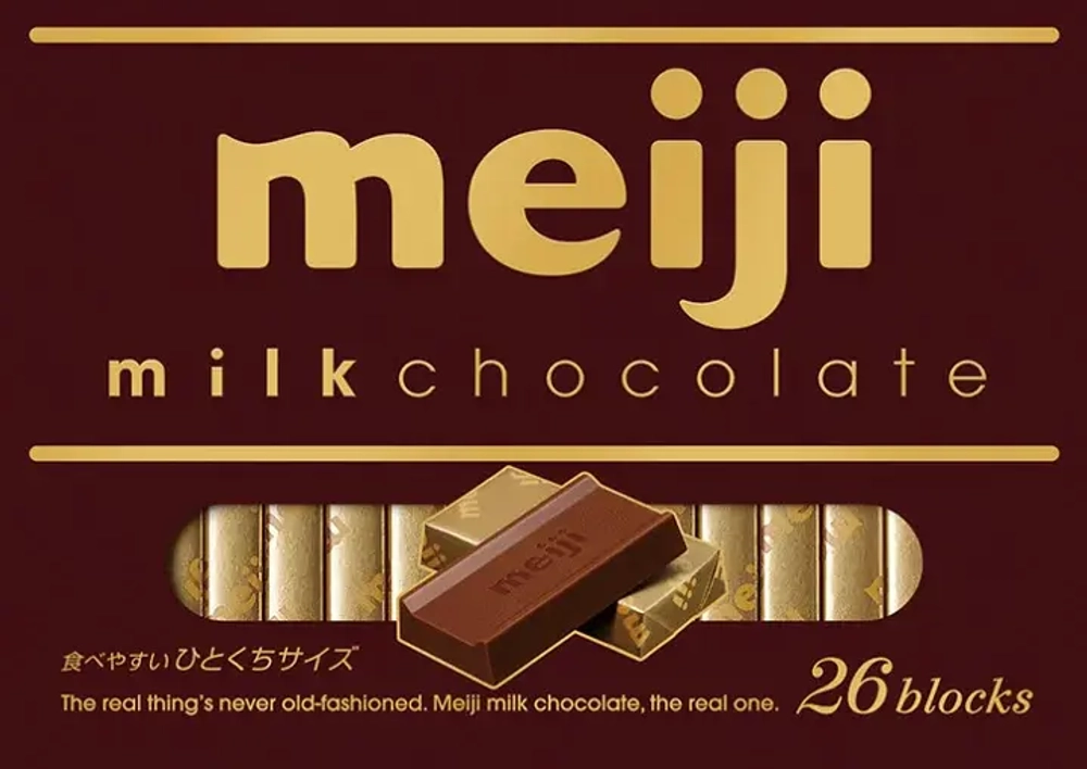 Шоколад Meiji 26 blocks Milk молочный, 120г