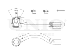 Наконечник рулевой правый UNIO SSP-10028