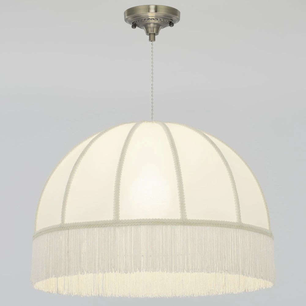 Citilux Базель CL407031 Подвесной светильник бронза с бежевым абажуром