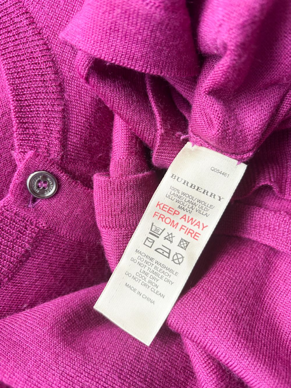 Шерстяной кардиган Burberry, 140