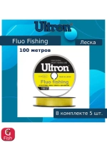 Монофильная леска рыболовная Fluo Fishing 0,33 мм, 12,0 кг