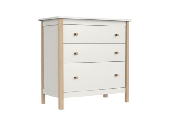 Комод Ellipse Classic 3 ящика Молочный