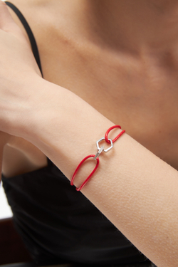 Браслет Infinity small Red