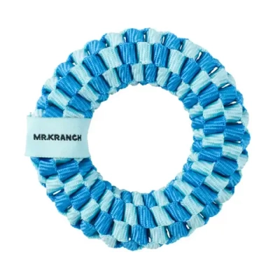 Mr.kranch игрушка для собак плетеное кольцо, диаметр 10 см, голубая