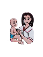 Значок AUGUST WOOD AW_M10 "Сосуд Гигеи"